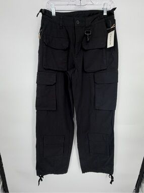 Reese Cooper Black Utility Cargo Pants